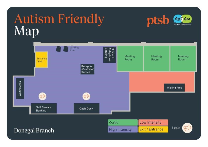 Donegal PTSB branch sensory map