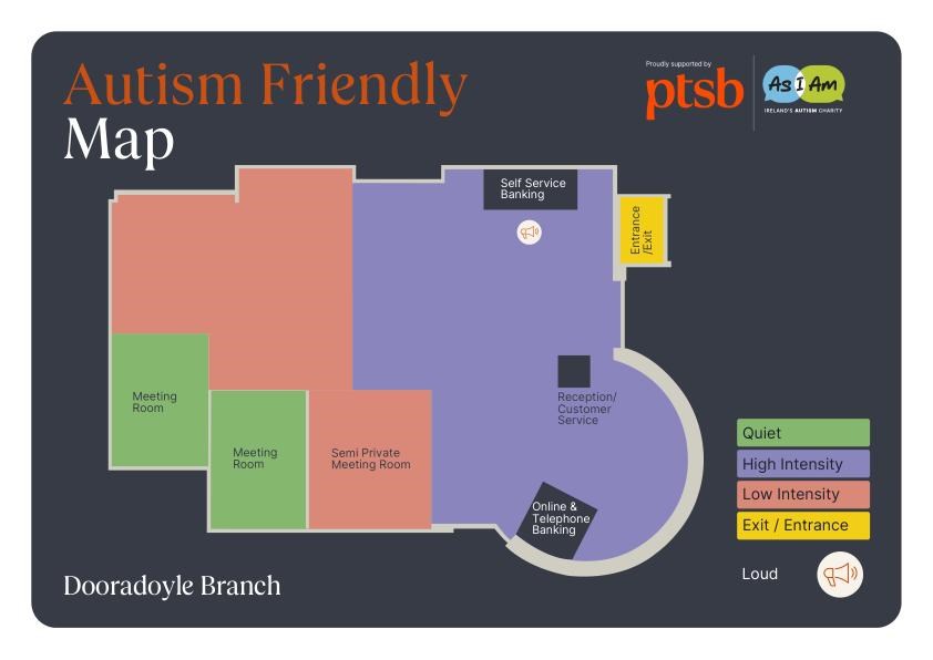 Dooradoyle PTSB branch sensory map