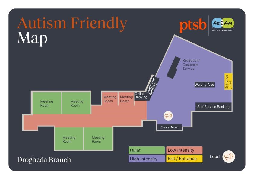 Drogheda PTSB branch sensory map