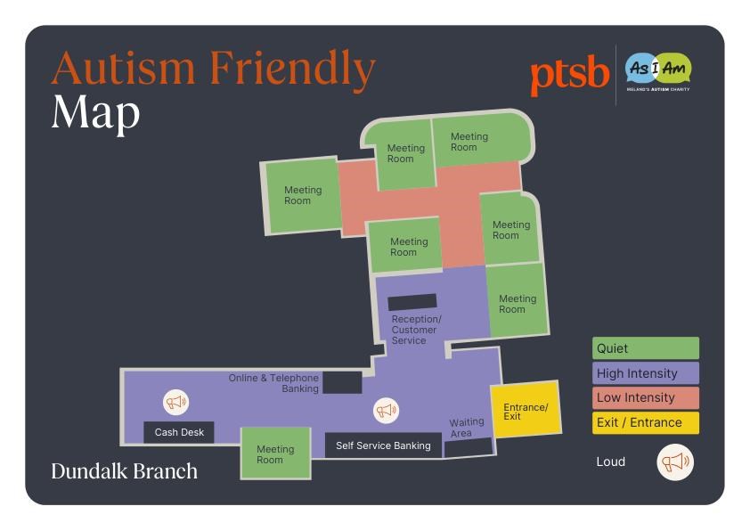 Dundalk PTSB branch sensory map