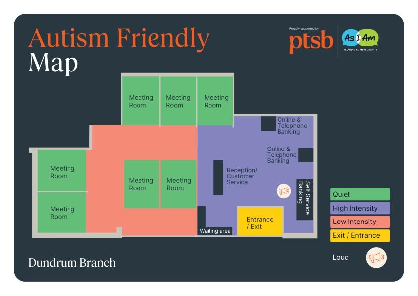 Dundrum PTSB branch sensory map
