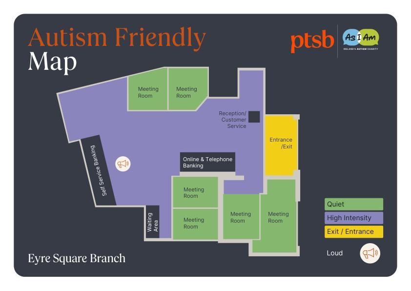 Eyre Square PTSB branch sensory map