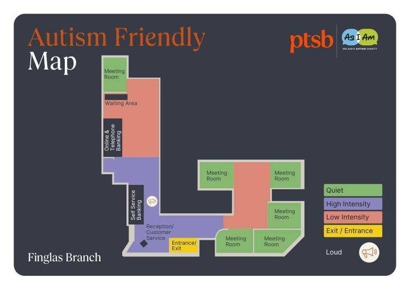 Finglas PTSB branch sensory map