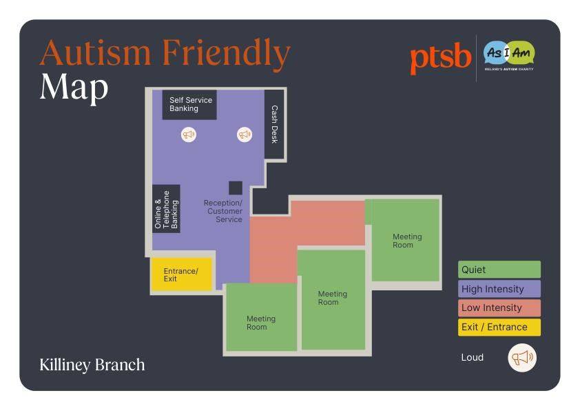 Killiney PTSB branch sensory map