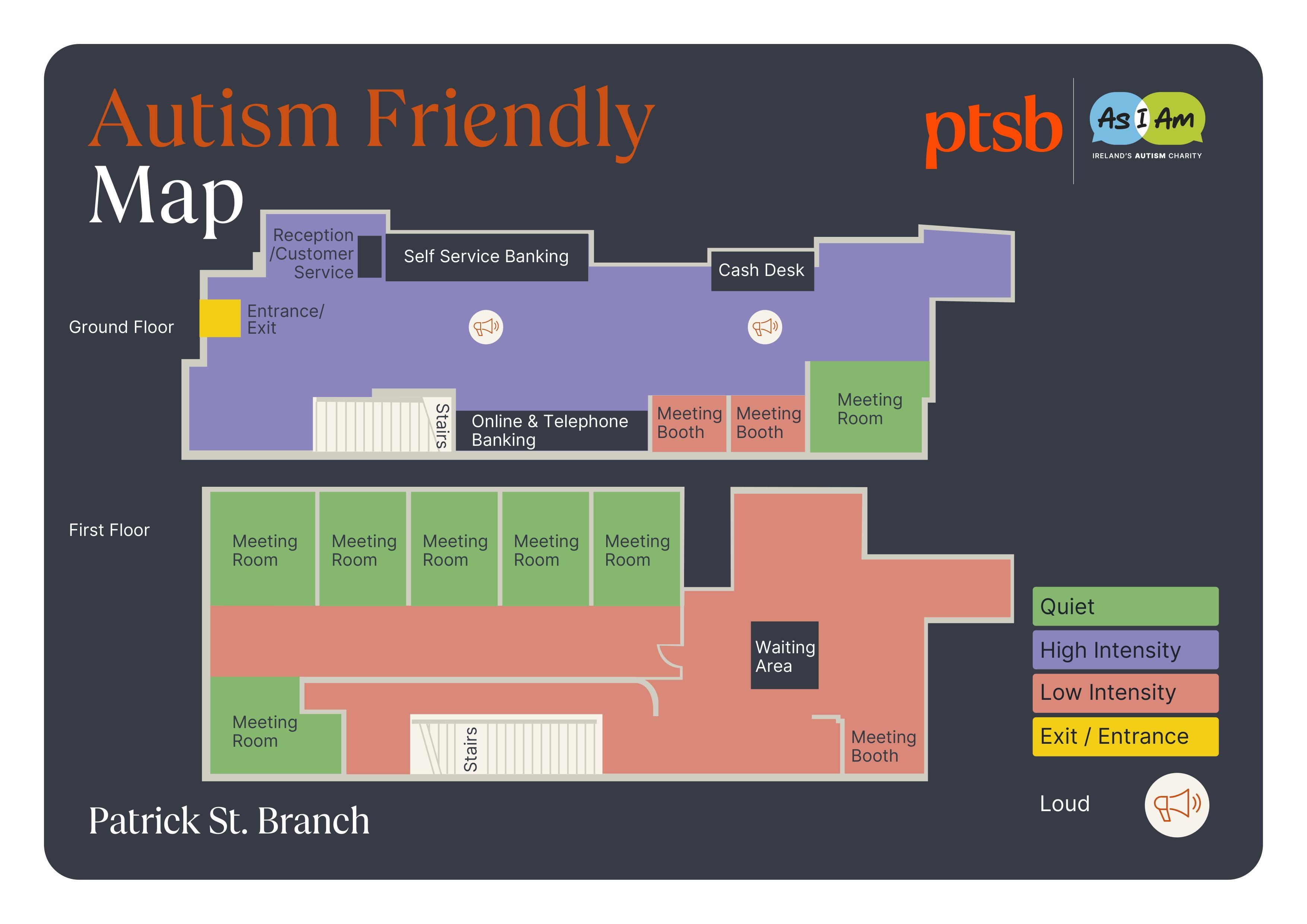 Patrick Street PTSB branch sensory map