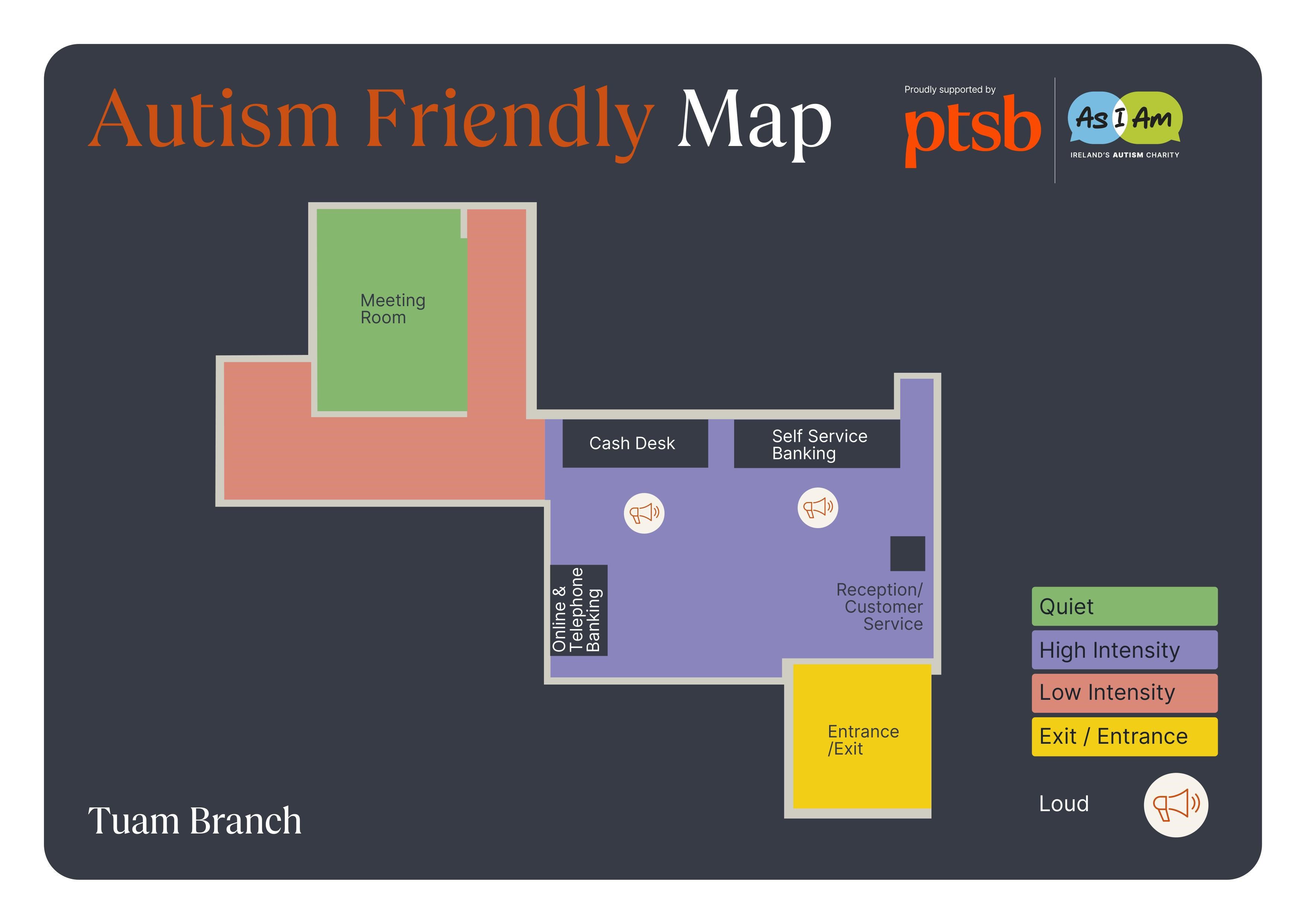 Tuam PTSB branch sensory map